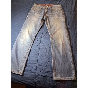 Linea‎ Uomo Relaxed Straight Jeans Men's Size 34x32 BlueDenim
